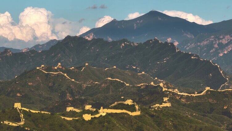 北京蟠龙山长城航拍