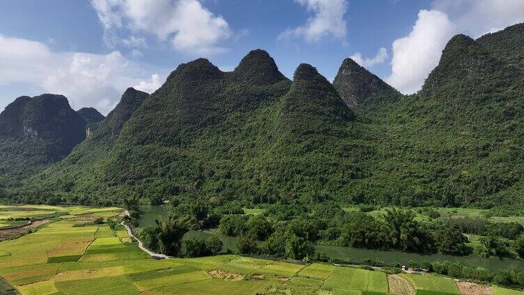 航拍桂林山水