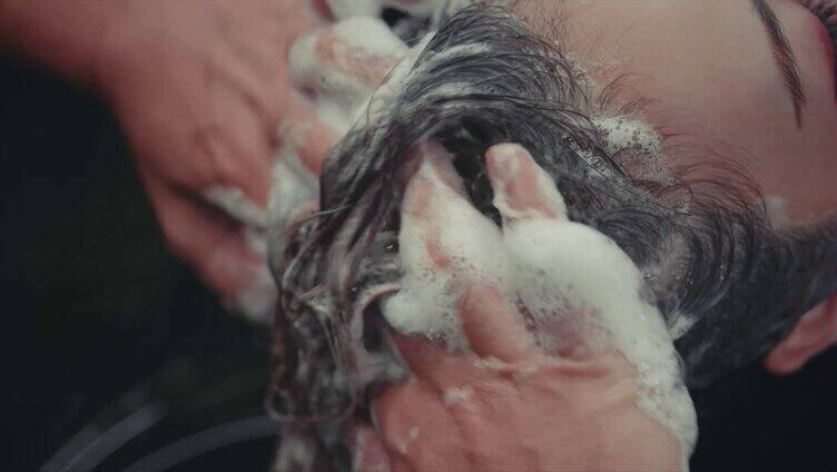 理发洗发剪发染发护理头发理发师理发店美发