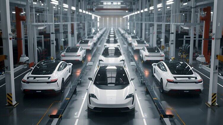 新质生产力新能源汽车生产制造智能工业车间