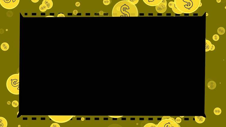 金币简洁视频框带通道