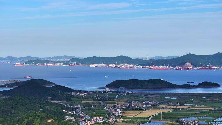 宁波北仑梅山港码头全景