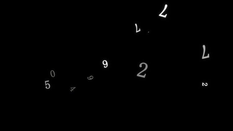 数字动态装饰元素视频