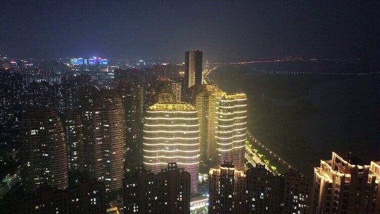 芜湖城市夜景 芜湖夜景航拍