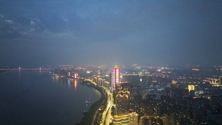 芜湖城市夜景 芜湖夜景航拍