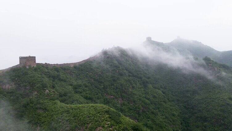 长城夏季云海航拍