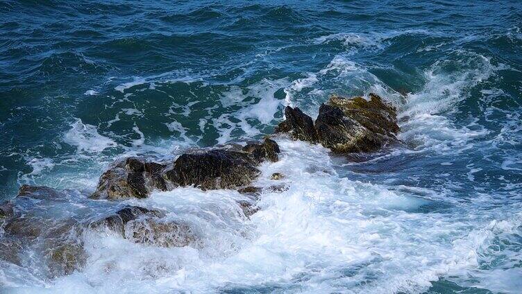 海浪特写 海水浪花