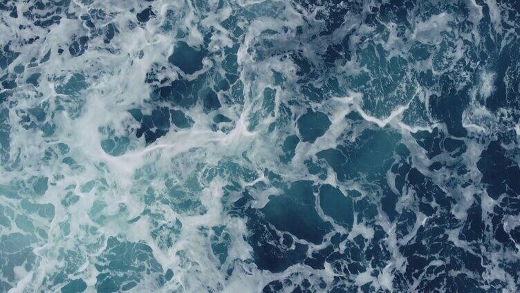 海岸线海浪蓝色风景