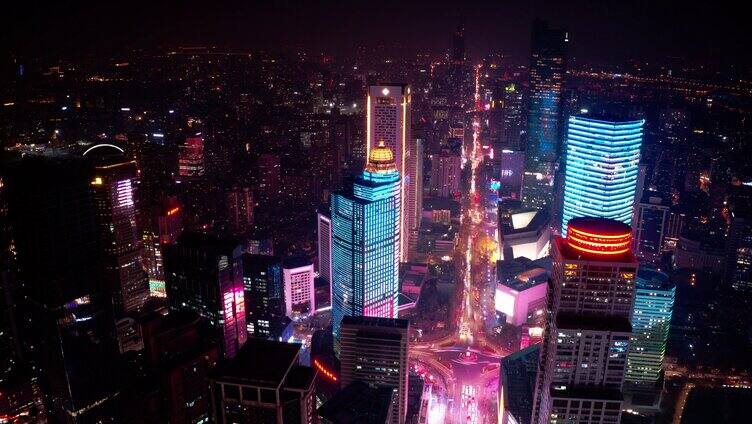 南京新街口 夜景延时