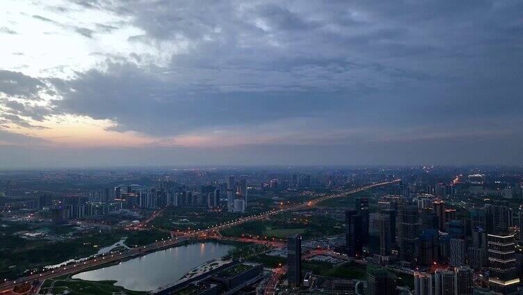 西博城天府新区夜景