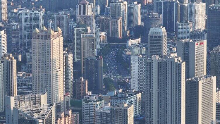 长沙日落城市大景