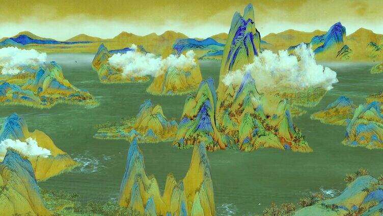 《千里江山图》抠像二维动画