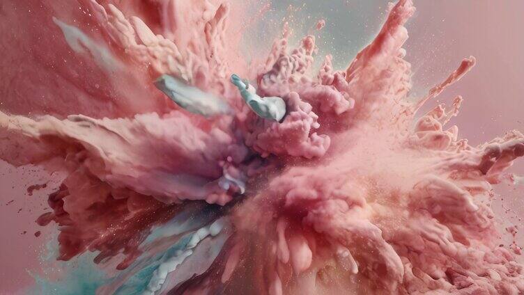 彩色粉尘爆炸彩墨爆炸颜料爆炸色彩爆炸