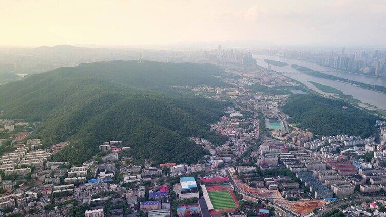 长沙大学城全景航拍