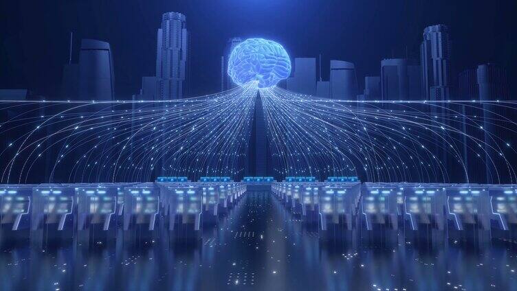 科技AI数字化城市大数据视频素材