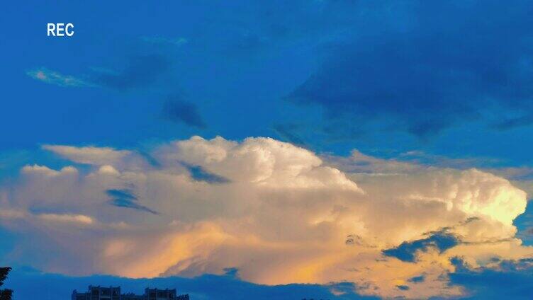 美丽的三色云延时拍
