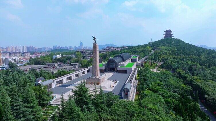 航拍枣庄薛城铁道游击队影视城
