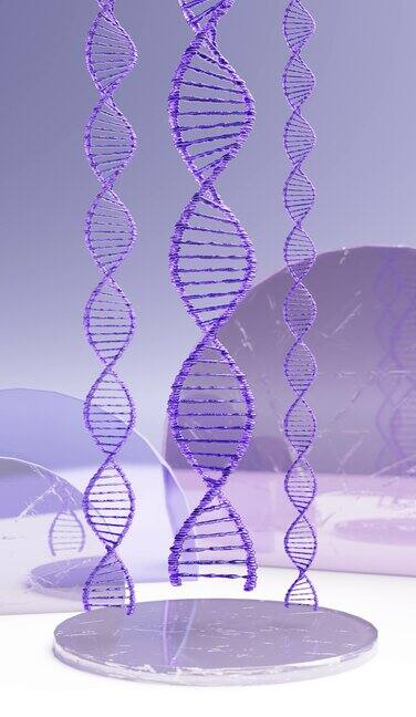 DNA螺旋藻结构3d模拟
