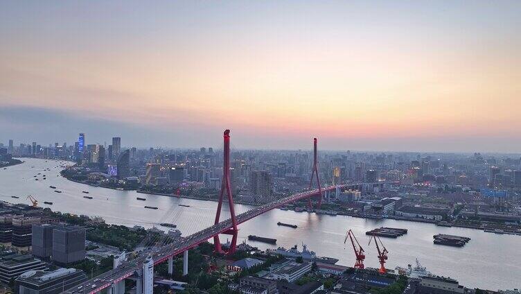 杨浦大桥 杨浦区 上海交通 车流夜景