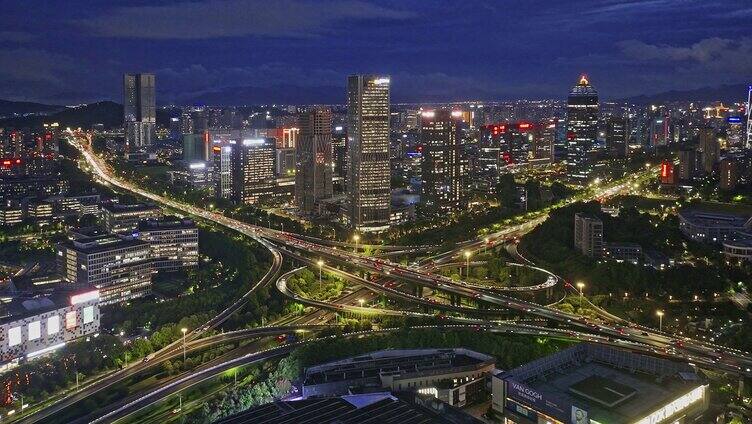 杭州滨江区数智恒生中心夜景