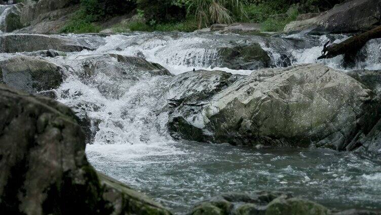 山涧岩石溪流升格