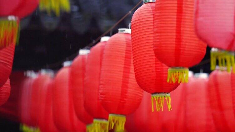 中国 古风 红灯笼