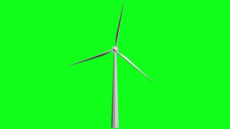 绿幕风力发电
