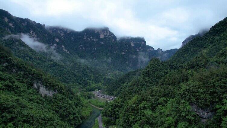 4K三峡竹海自然风光航拍视频