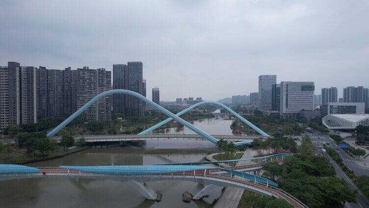 广州南沙自贸区城市大景