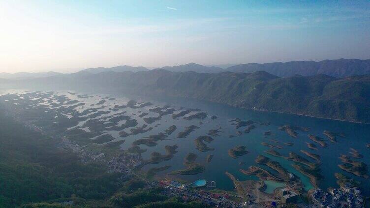 4K湖北仙岛湖自然风光航拍视频