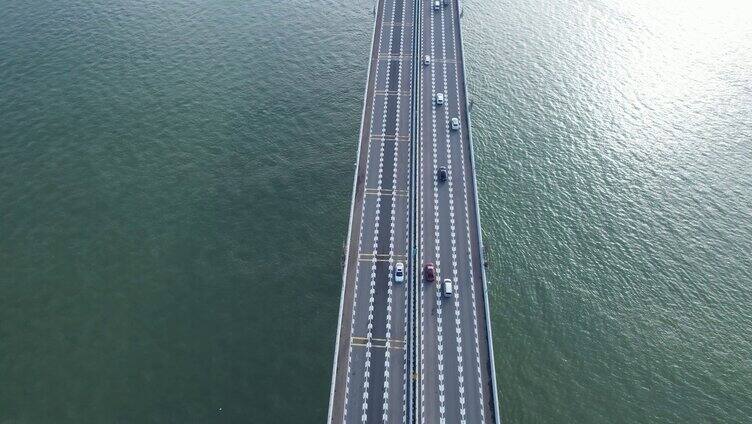 4K航拍东莞虎门大桥跨海基建伟大工程视频