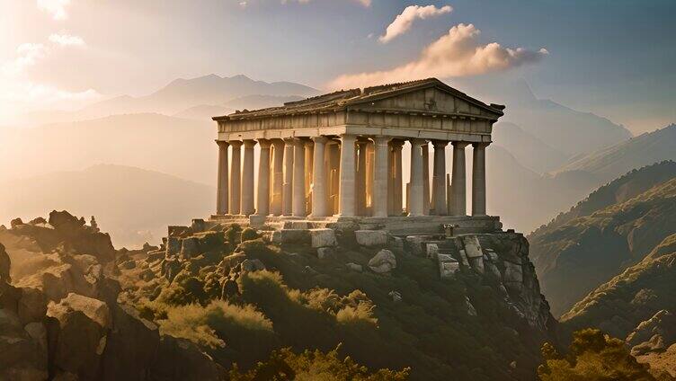 悬崖顶上的希腊神庙2
