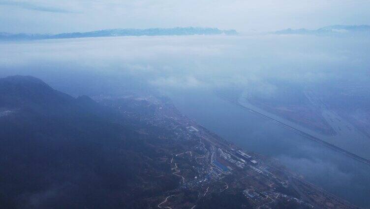 4K长江三峡平流层云海航拍视频