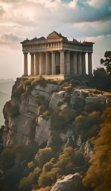 悬崖顶上的希腊神庙1