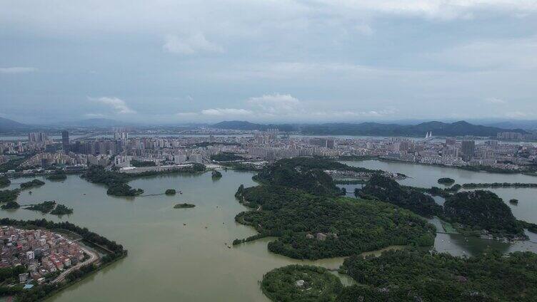 4K广东肇庆七星岩4A景区航拍视频