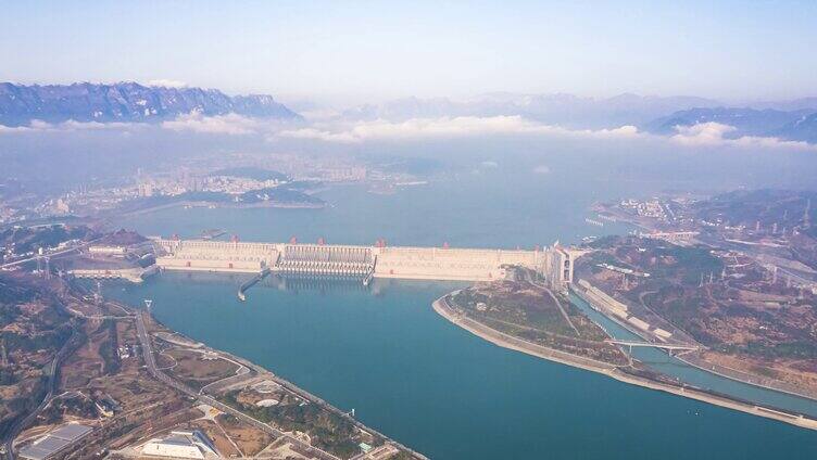 8K震撼三峡大坝超级水利工程壮丽山河延时