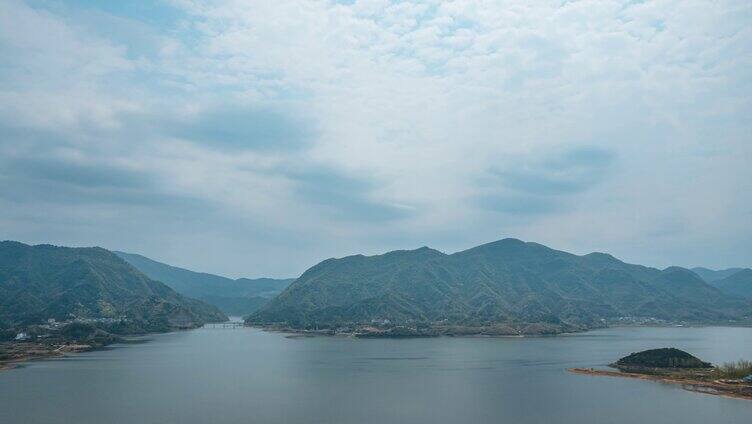 8K自然风光山峰河流航拍延时