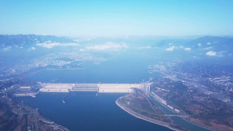 4K宜昌三峡大坝全景风光航拍合集