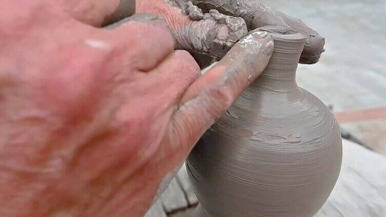 陶瓷拉坯 陶瓷白坯传统工艺成型