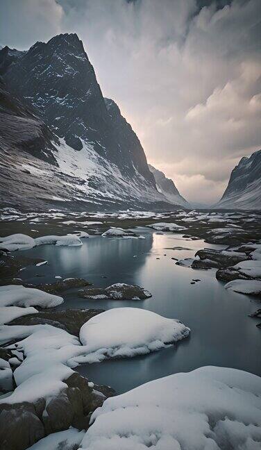 挪威北极观雪景3