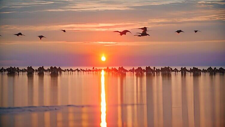 夕阳西下场景