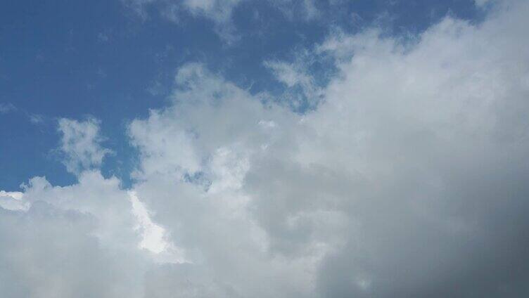 蓝天白云流动延时