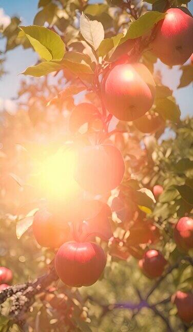 枝头挂满了红彤彤的苹果2