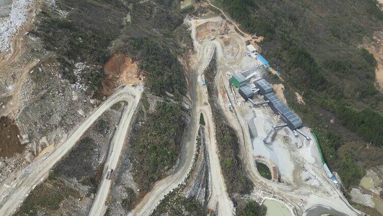 大型矿山开采高空航拍