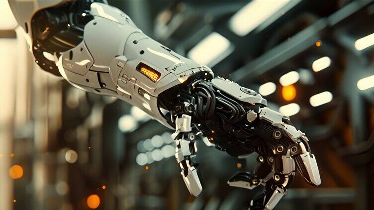 机械臂机器人智能生产智慧车间智能制造