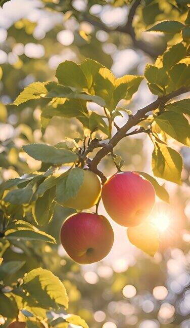 枝头挂满了红彤彤的苹果1