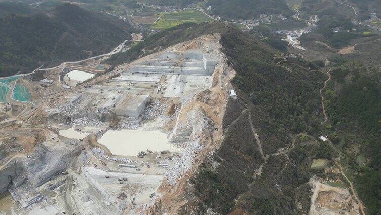 大型矿山开采高空航拍