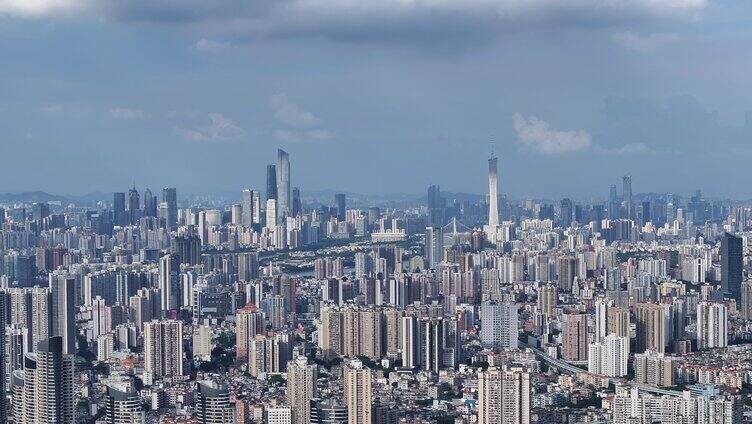 中国广东省广州市城区建筑群