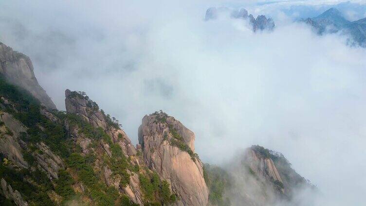 安徽黄山风景区云海延时唯美风景视频素材