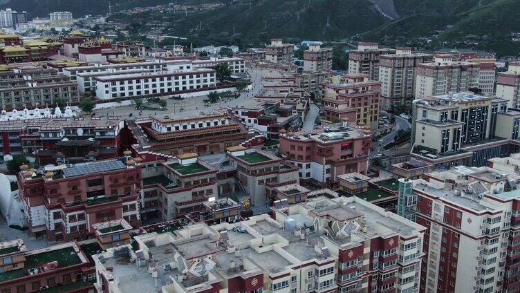 西藏昌都市航拍